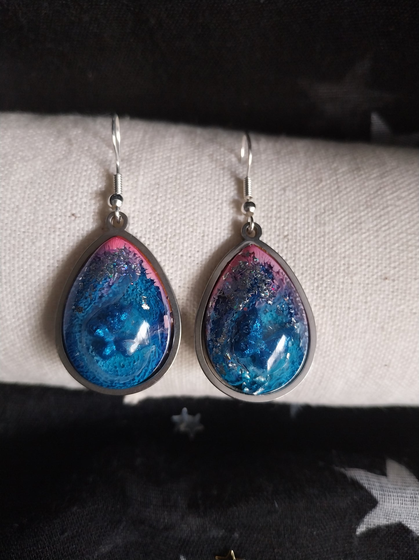 Boucles d’oreilles artisanales “Papillons d’Abysses”